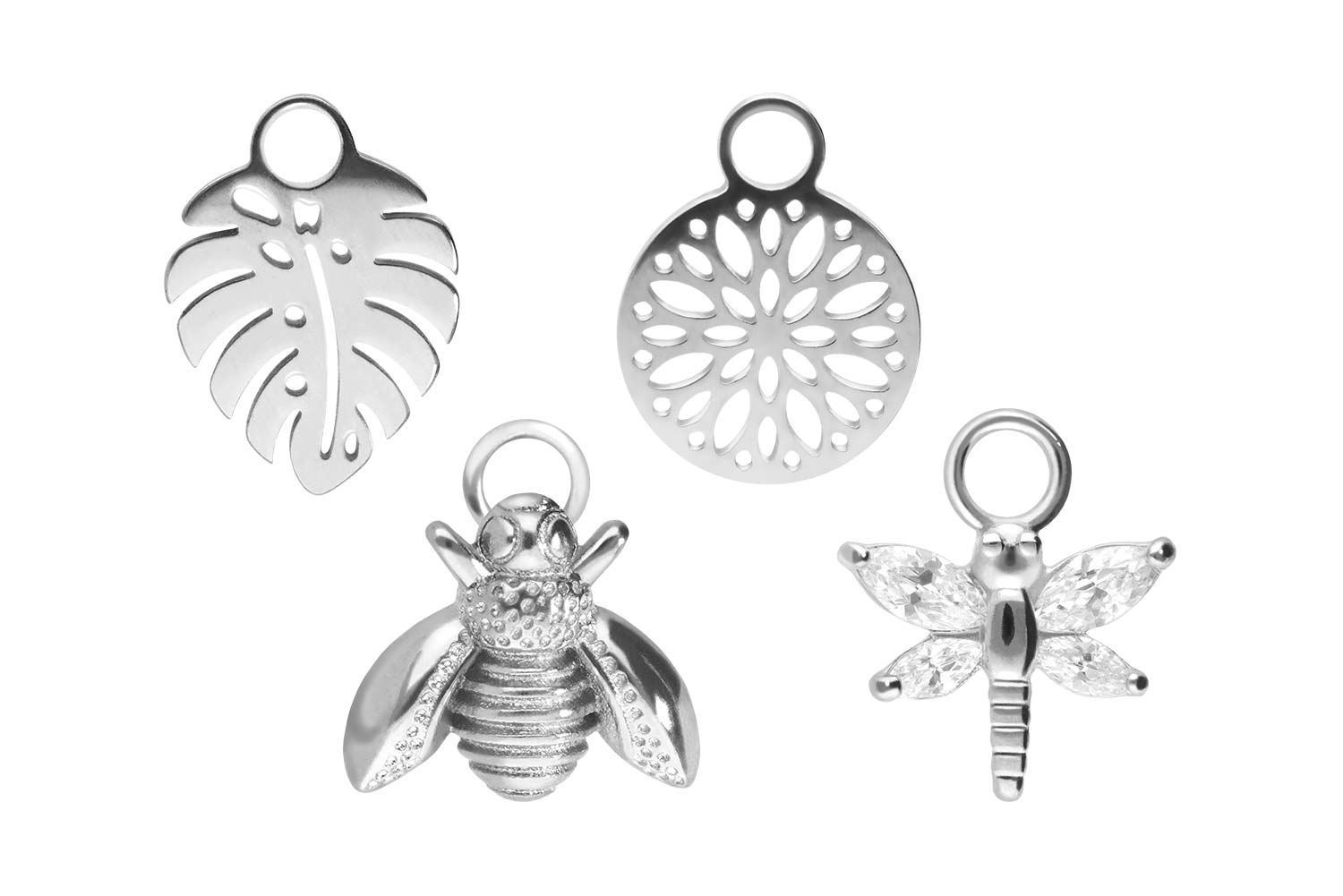 SET Chirurgenstahl Anhänger für Clicker MIX von Piercingline